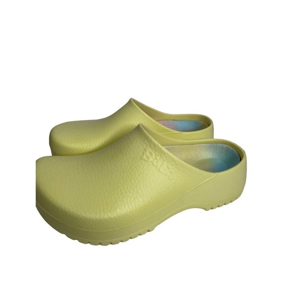 Birkenstock Super Birki Womens Yellow Popcorn Vegan Clogs Mules EU 37 US 6 NEW - Picture 5 of 7